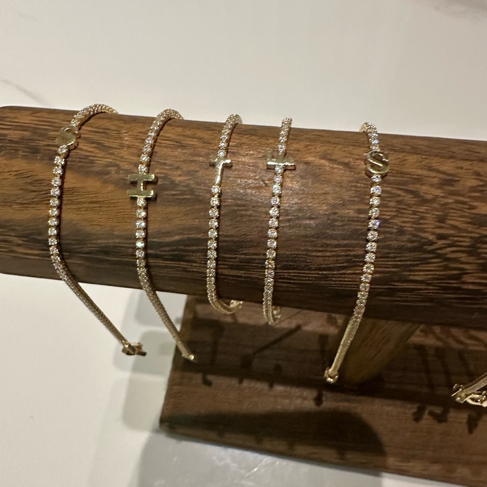 Boujee Boutique Gold Letter Bracelet Collection